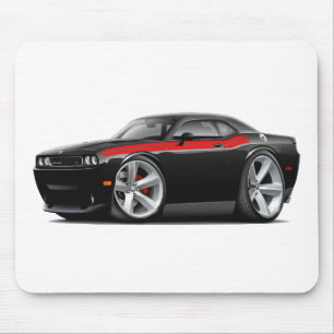 2009-11 Challenger RT Black-Red Car Mouse Mat