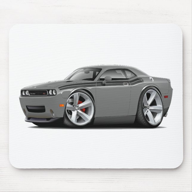 2009-11 Challenger RT Grey-Black Car Mouse Mat (Front)