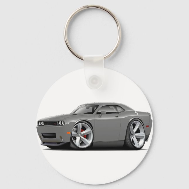 2009-11 Challenger RT Grey Car Key Ring (Front)