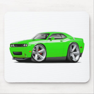 2009-11 Challenger RT Lime-White Car Mouse Mat