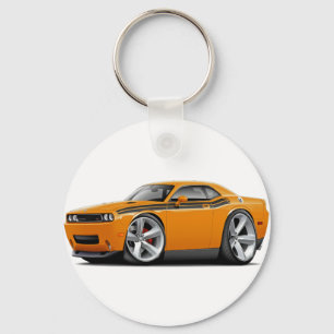 2009-11 Challenger RT Orange-Black Car Key Ring