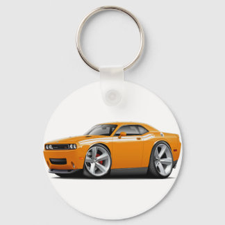 2009-11 Challenger RT Orange-White Car Key Ring