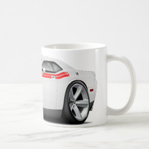 2009-11 Challenger RT White-Red Car Coffee Mug