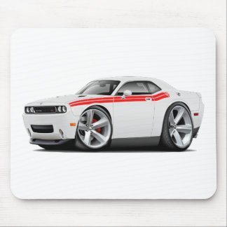 2009-11 Challenger RT White-Red Car Mouse Mat