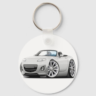 2009-13 Miata White Car Key Ring