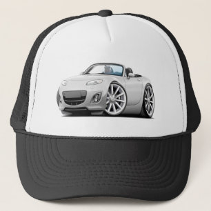 2009-13 Miata White Car Trucker Hat