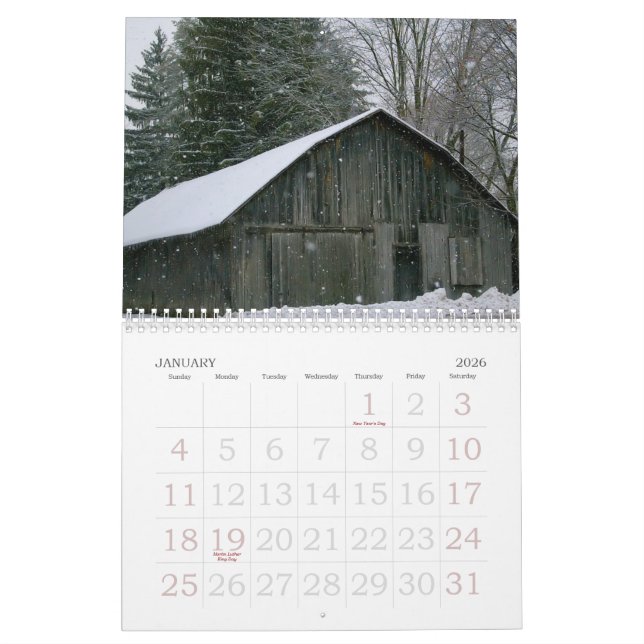 2009 -Barns of Central Pennsylvania Calendar (Jan 2026)