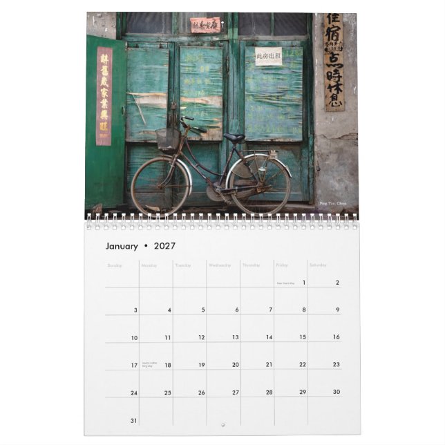 2009 Cultures Photography Calendar - Customised (Jan 2027)