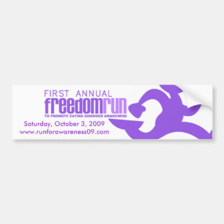2009 Freedom Run Bumper Sticker