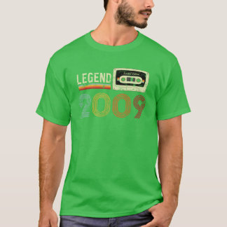 2009 Geburtstag Vintage Cassette girl T-Shirt