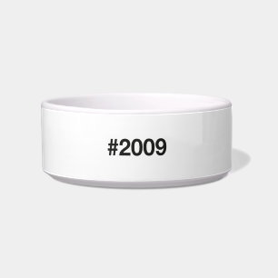 2009 Hashtag 16 Birthday Anniversary Bowl