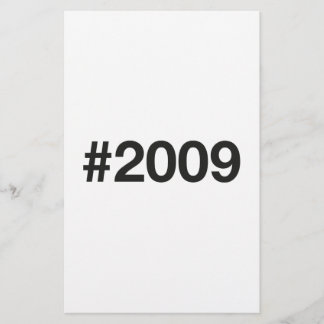 2009 Hashtag 16 Birthday Anniversary Flyer