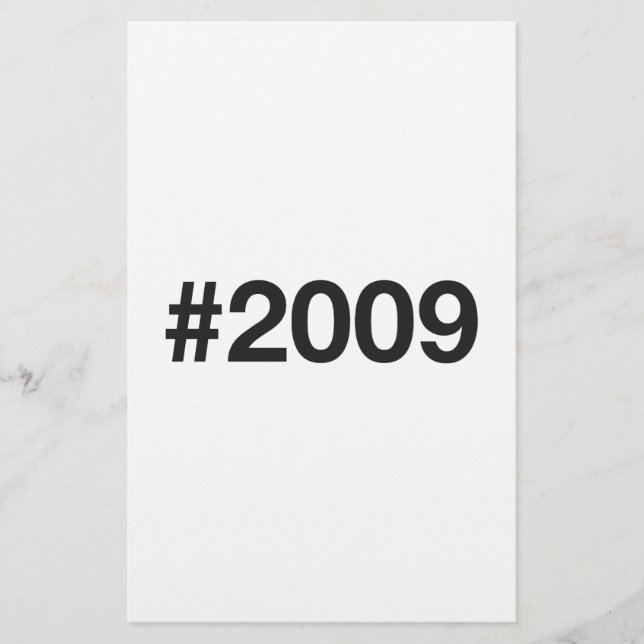 2009 Hashtag 16 Birthday Anniversary Flyer (Front)