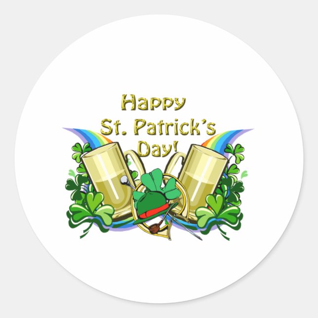 2009 Irish Green Ale Classic Round Sticker (Front)