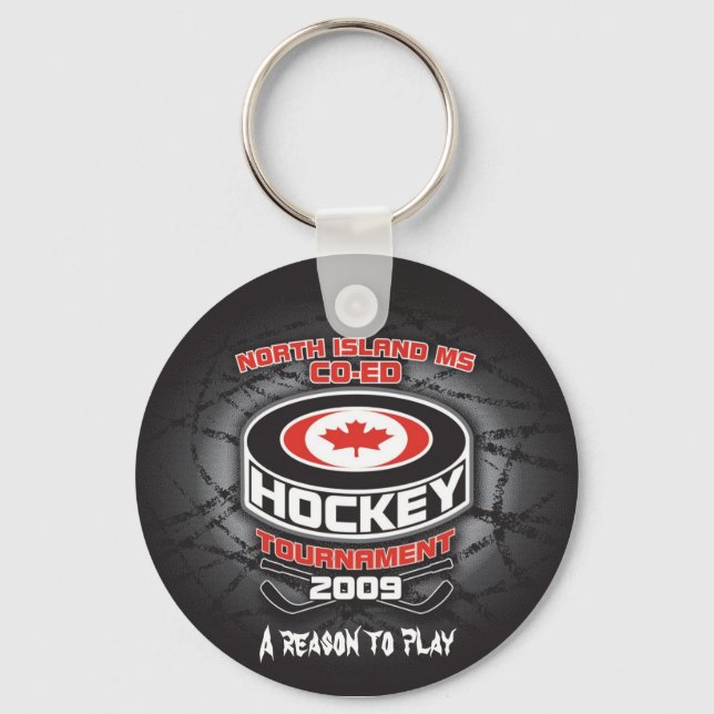 2009 MS Coed Hockey Tournament Keychain (Front)