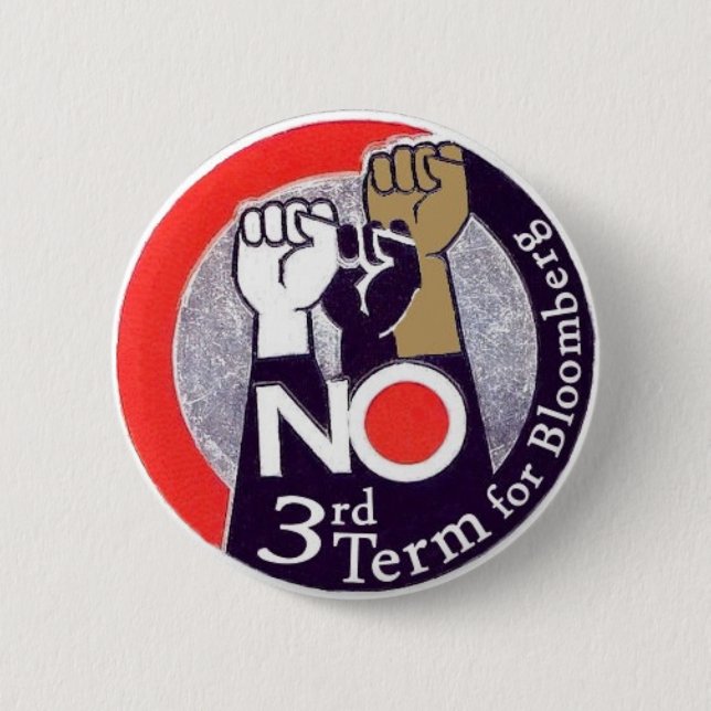 2009 NY Mayor anti-Bloomberg Pin (Front)