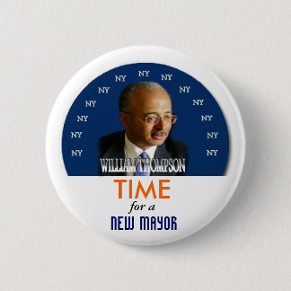 2009 NY Mayor William Thompson pin