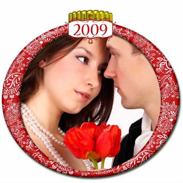 2009 Photo Christmas Ornament Photo Sculpture Decoration (Front)