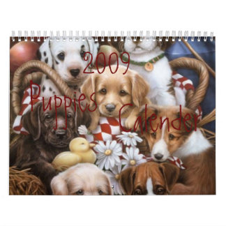 2009 Puppies Calender Calendar