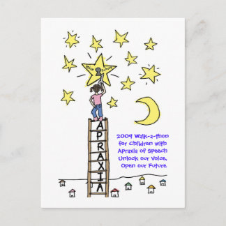 2009 Walk for Children with Apraxia of Speech Postcard