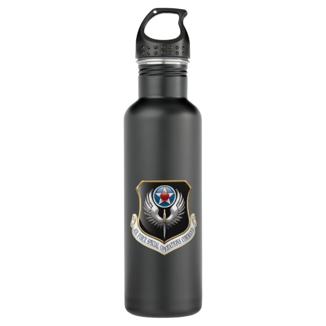 [200] AFSOC Emblem 710 Ml Water Bottle (Front)