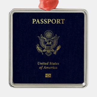 [200] American Passport Cover Metal Tree Decoration