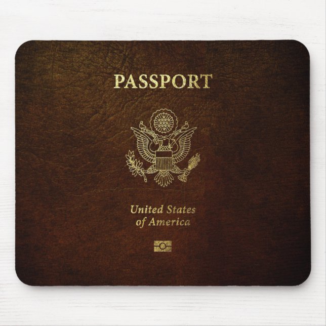 [200] American Passport Cover Mouse Mat (Front)
