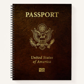 [200] American Passport Cover Notebook