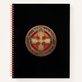 [200] Ancient Celtic Sacred Gold Knot Cross Notebook