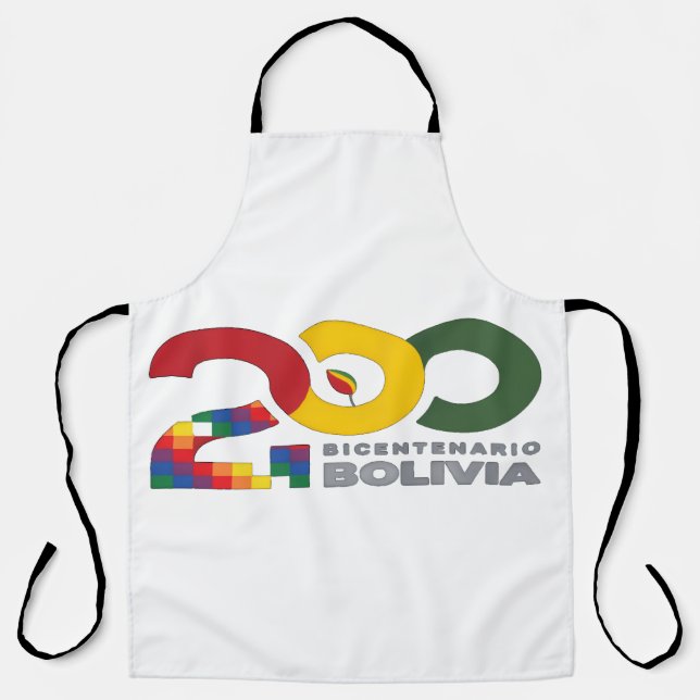 200 años bicentenario de Bolivia Apron (Front)