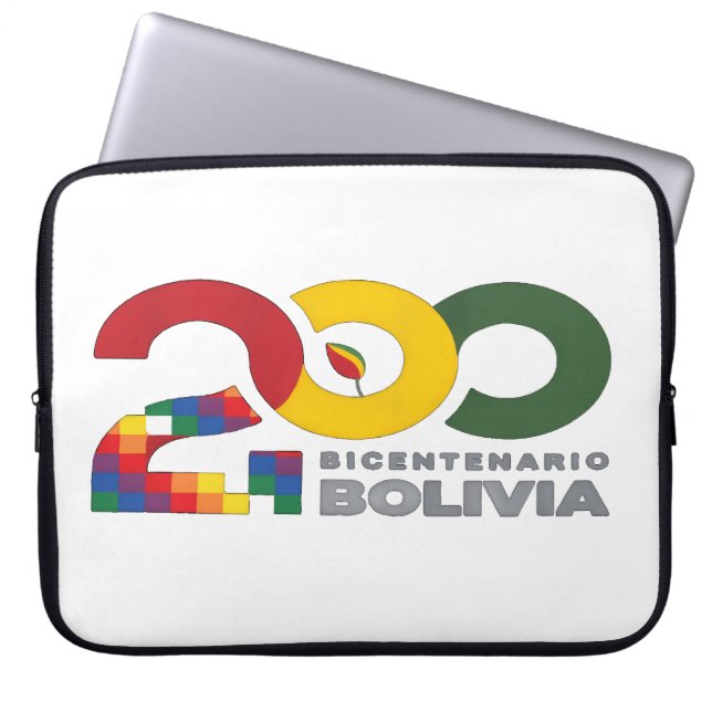 200 años bicentenario de Bolivia Laptop Sleeve (Front)