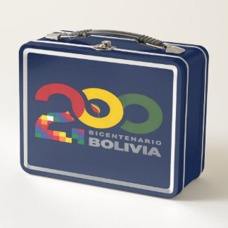 200 años bicentenario de Bolivia Metal Lunch Box