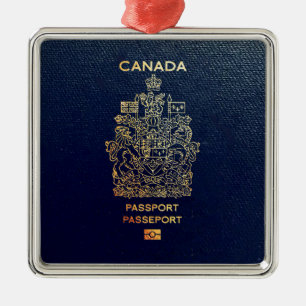 [200] Canadian Passport Cover Metal Tree Decoration