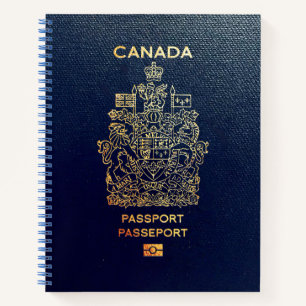 [200] Canadian Passport Cover Notebook