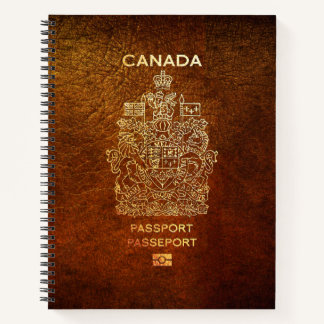 [200] Canadian Passport Cover Notebook