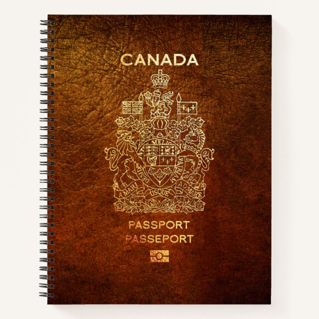 [200] Canadian Passport Cover Notebook (Front)
