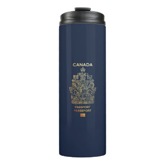 [200] Canadian Passport Cover Thermal Tumbler