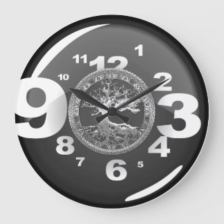[200] Celtic Tree of Life [Silver] Large Clock