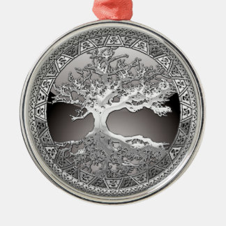 [200] Celtic Tree of Life [Silver] Metal Tree Decoration