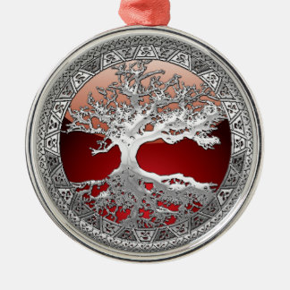 [200] Celtic Tree of Life [Silver] Metal Tree Decoration