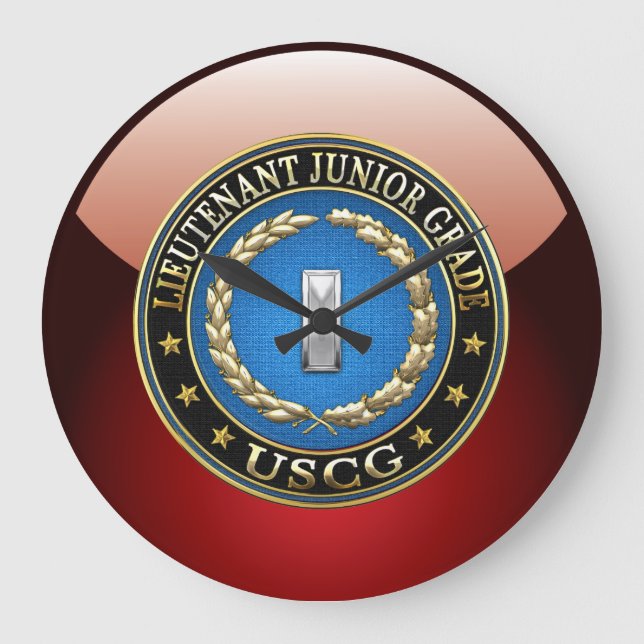 [200] CG: Lieutenant (Junior Grade) (LTJG) Large Clock (Front)