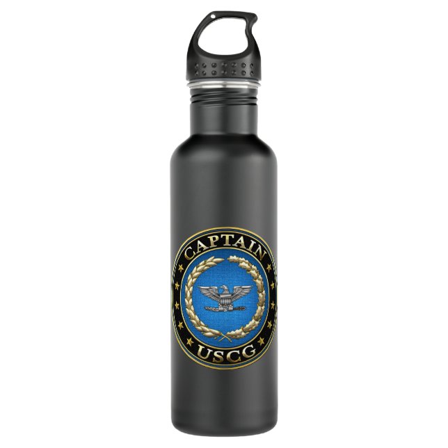 [200] Coast Guard: Captain (CAPT) 710 Ml Water Bottle (Front)