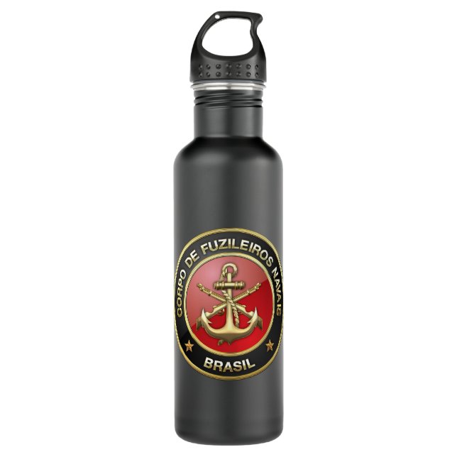 [200] Corpo De Fuzileiros Navais [Brasil] (CFN) 710 Ml Water Bottle (Front)
