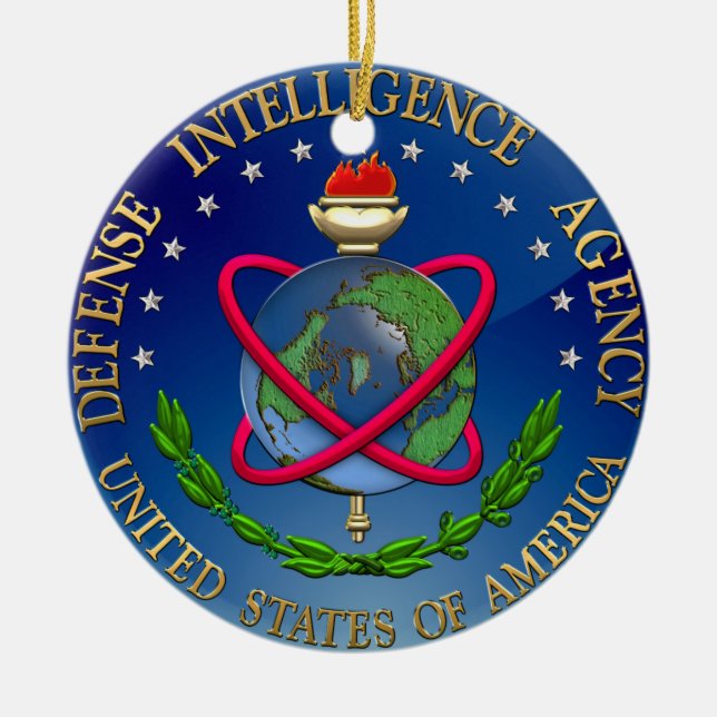 [200] Defence Intelligence Agency (DIA) Seal Ceramic Tree Decoration (Front)