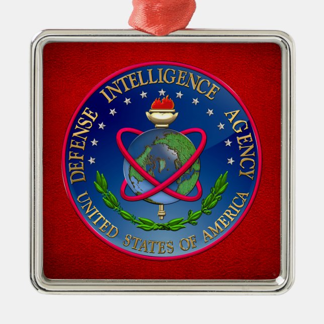 [200] Defence Intelligence Agency (DIA) Seal Metal Tree Decoration (Front)