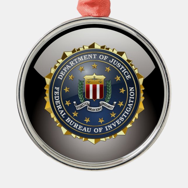 [200] FBI Special Edition Metal Tree Decoration (Front)