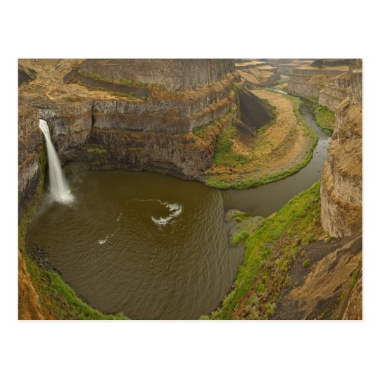 200 foot high Palouse Falls State Park in Postcard