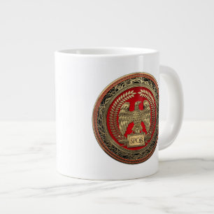 [200] Gold Roman Imperial Eagle Large Coffee Mug