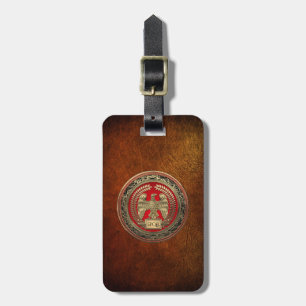 [200] Gold Roman Imperial Eagle Luggage Tag