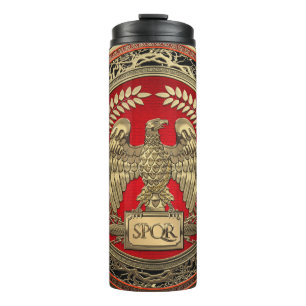 [200] Gold Roman Imperial Eagle Thermal Tumbler